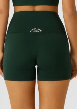 Lorna Jane Lotus Limited Edition No Chafe 12cm Bike Shorts DarkGreen Sale