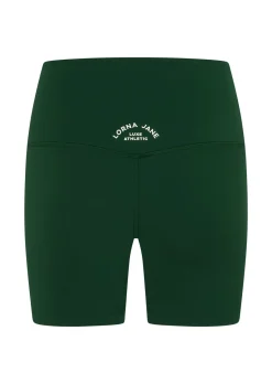 Lorna Jane Lotus Limited Edition No Chafe 12cm Bike Shorts DarkGreen Sale