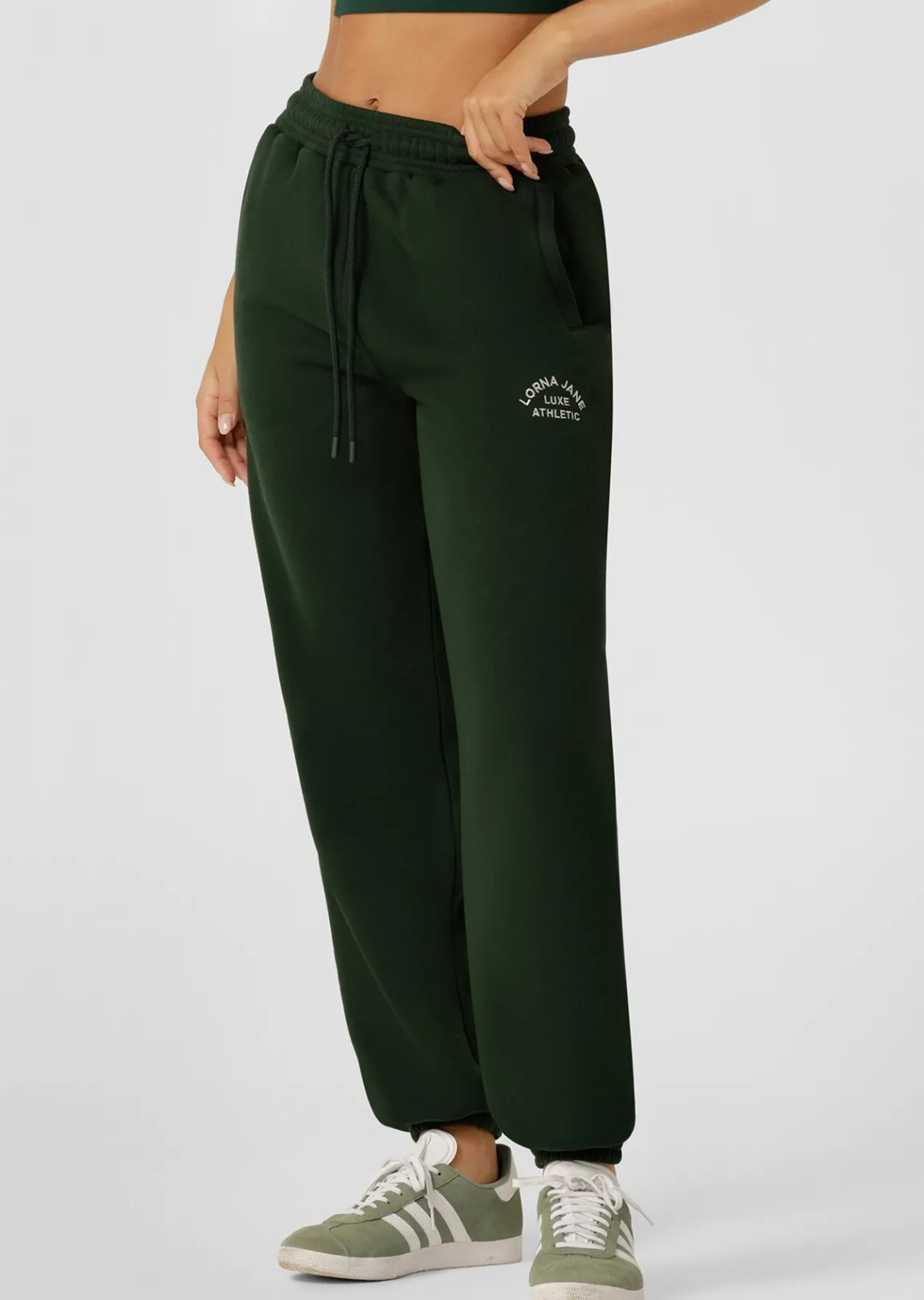 Lorna Jane Lotus Limited Edition Track Pant DarkGreen Discount
