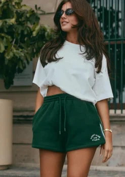 Lorna Jane Lotus Limited Edition Weekender Short DarkGreen New
