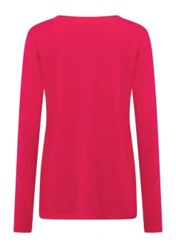 Lorna Jane Lotus Long Sleeve Top NeonRaspberry Clearance