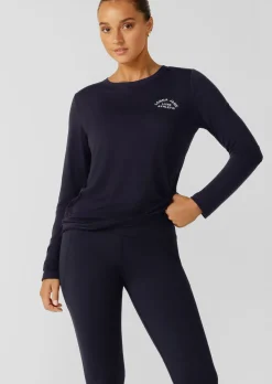 Lorna Jane Lotus Long Sleeve Top MidnightBlue Online