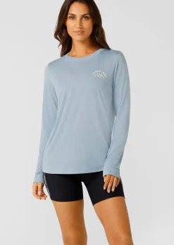 Lorna Jane Lotus Long Sleeve Top GlacierBlue Outlet