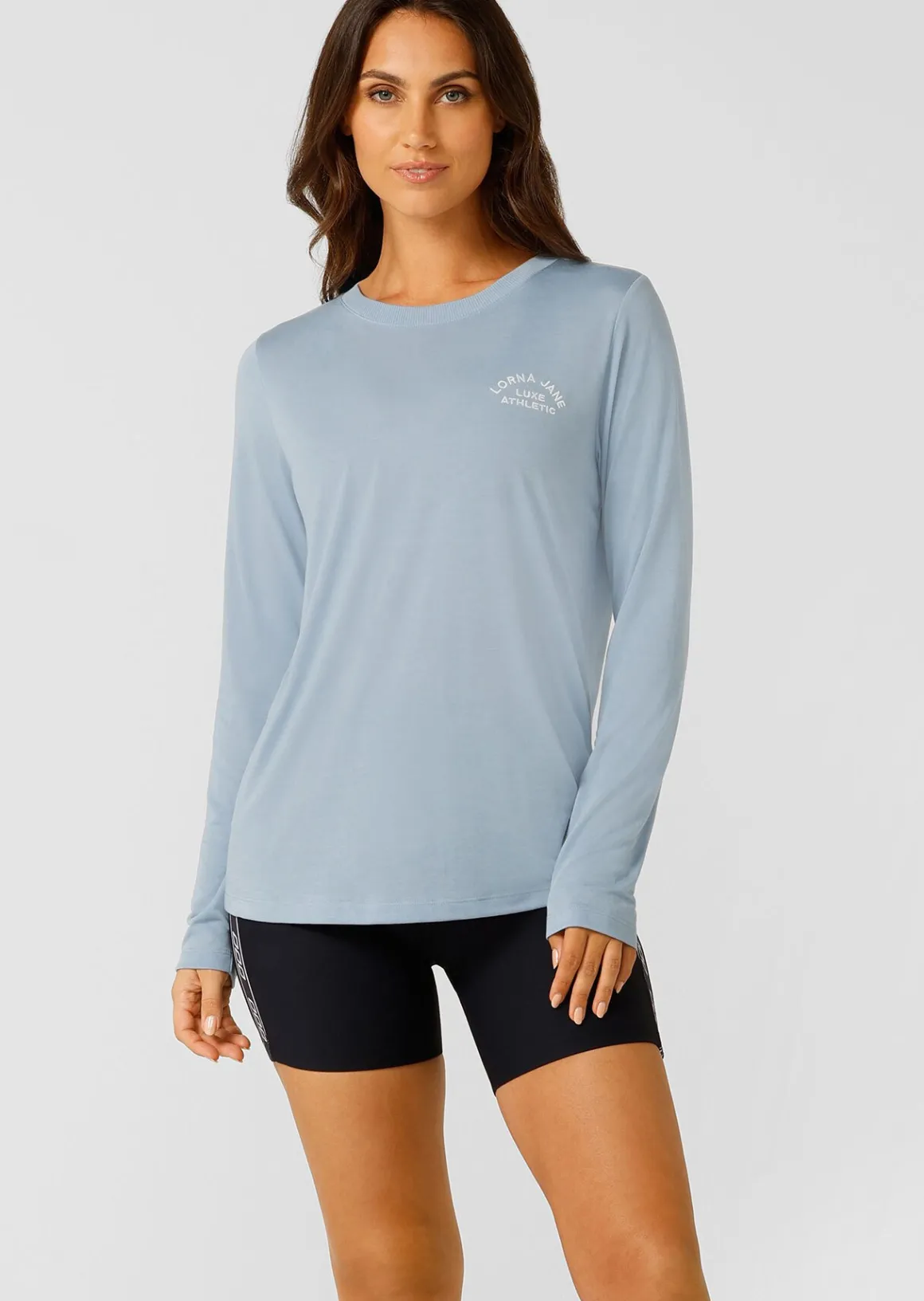 Lorna Jane Lotus Long Sleeve Top GlacierBlue Outlet