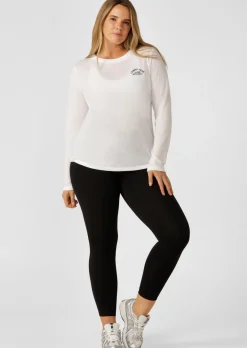 Lorna Jane Lotus Long Sleeve Top White Best