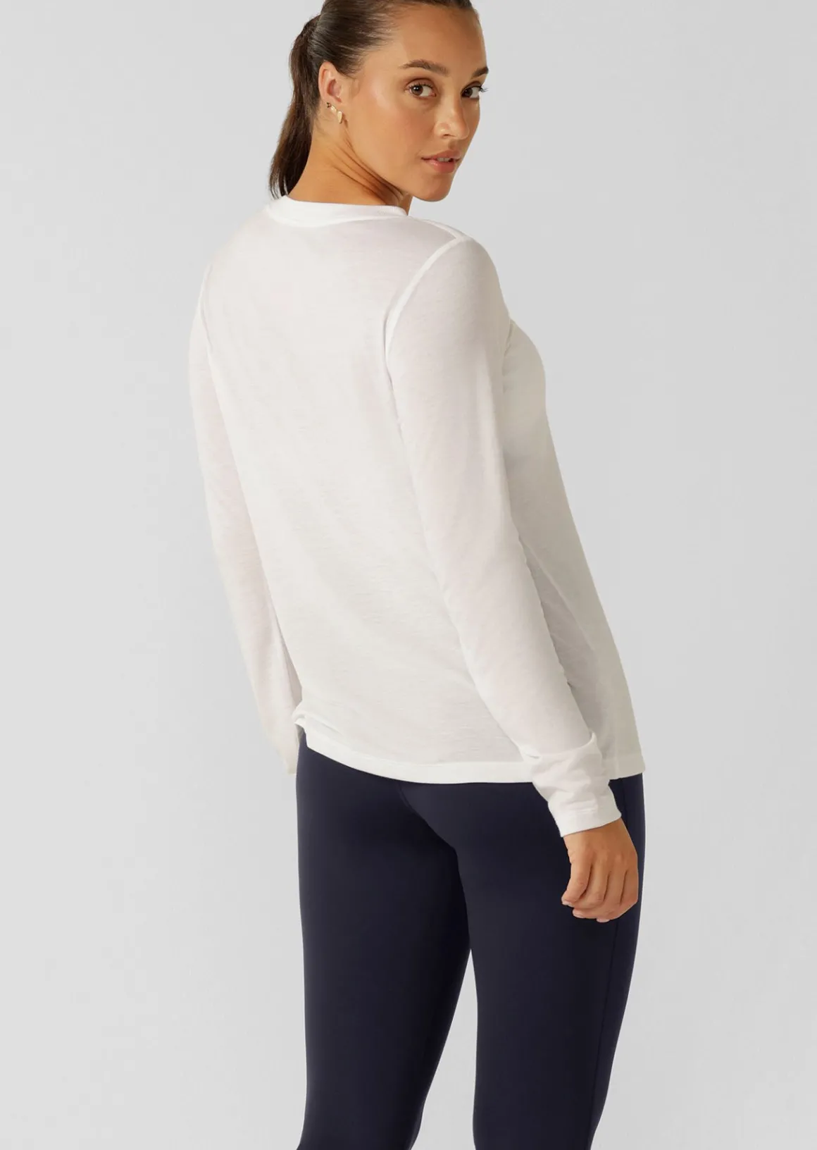 Lorna Jane Lotus Long Sleeve Top White Best