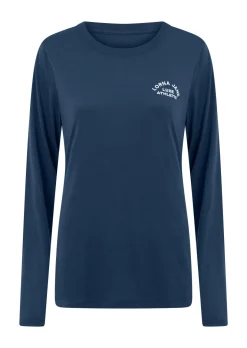 Lorna Jane Lotus Long Sleeve Top AcademyBlue