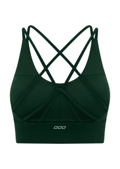 Lorna Jane Lotus Longline Sports Bra DarkGreen