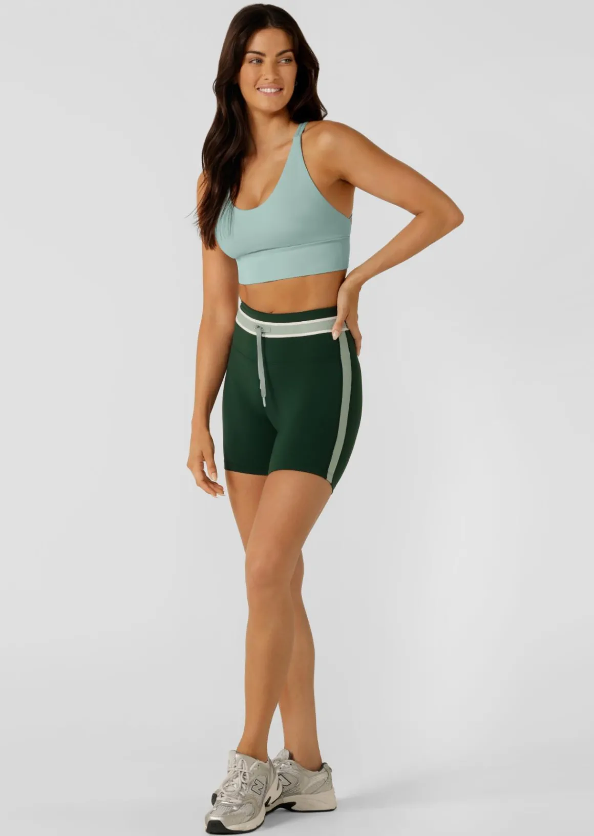 Lorna Jane Lotus Longline Sports Bra SeaMist Online