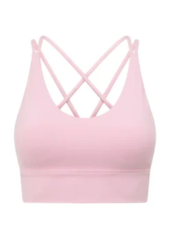 Lorna Jane Lotus Longline Sports Bra SweetPink Clearance