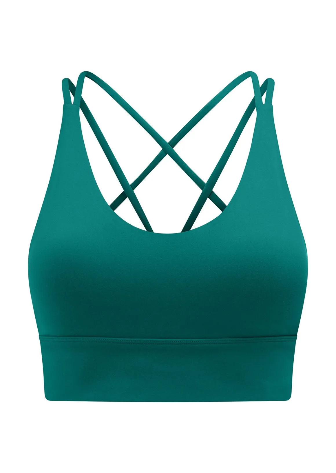Lorna Jane Lotus Longline Sports Bra DarkTeal Discount