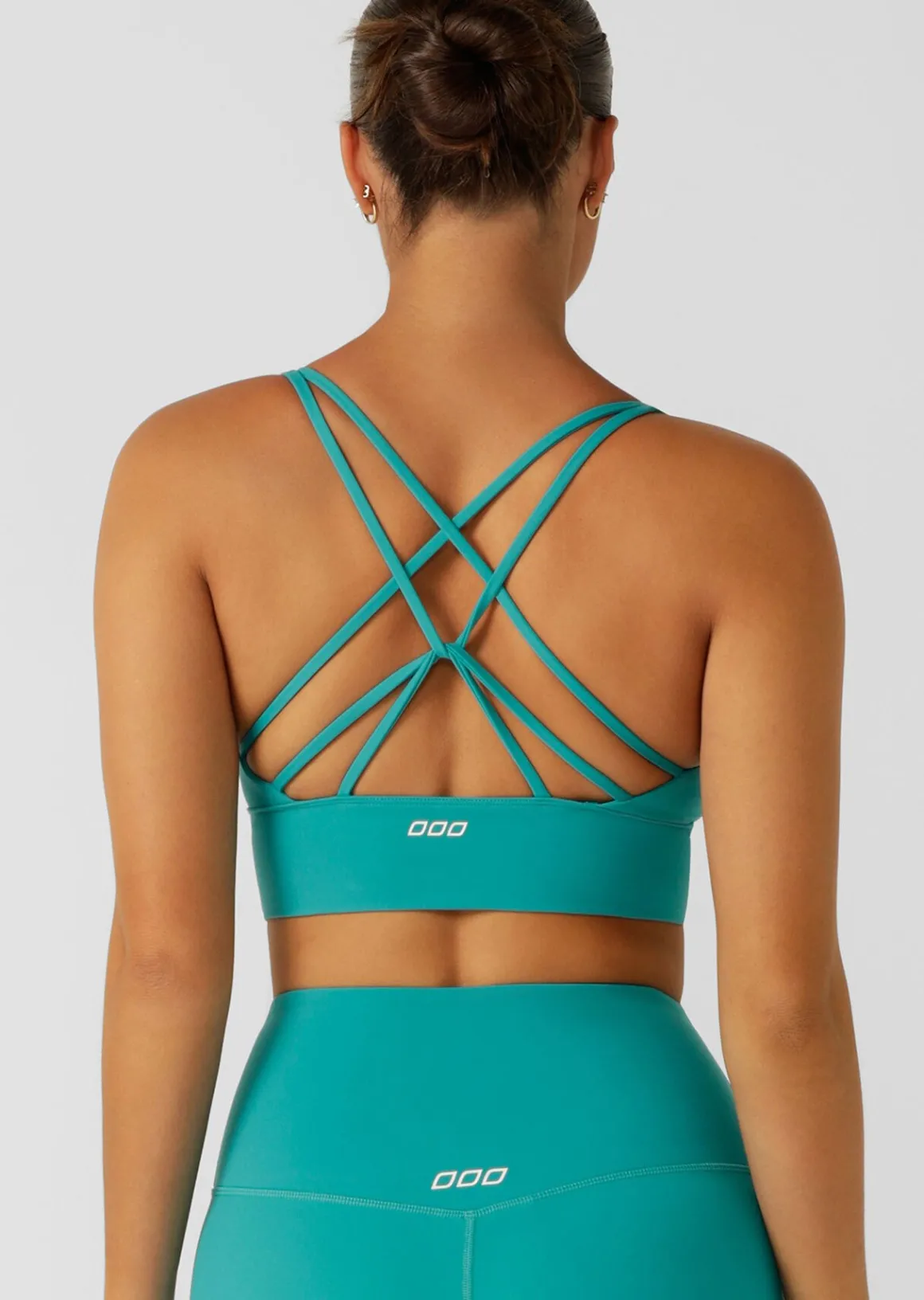 Lorna Jane Lotus Longline Sports Bra Maui Outlet