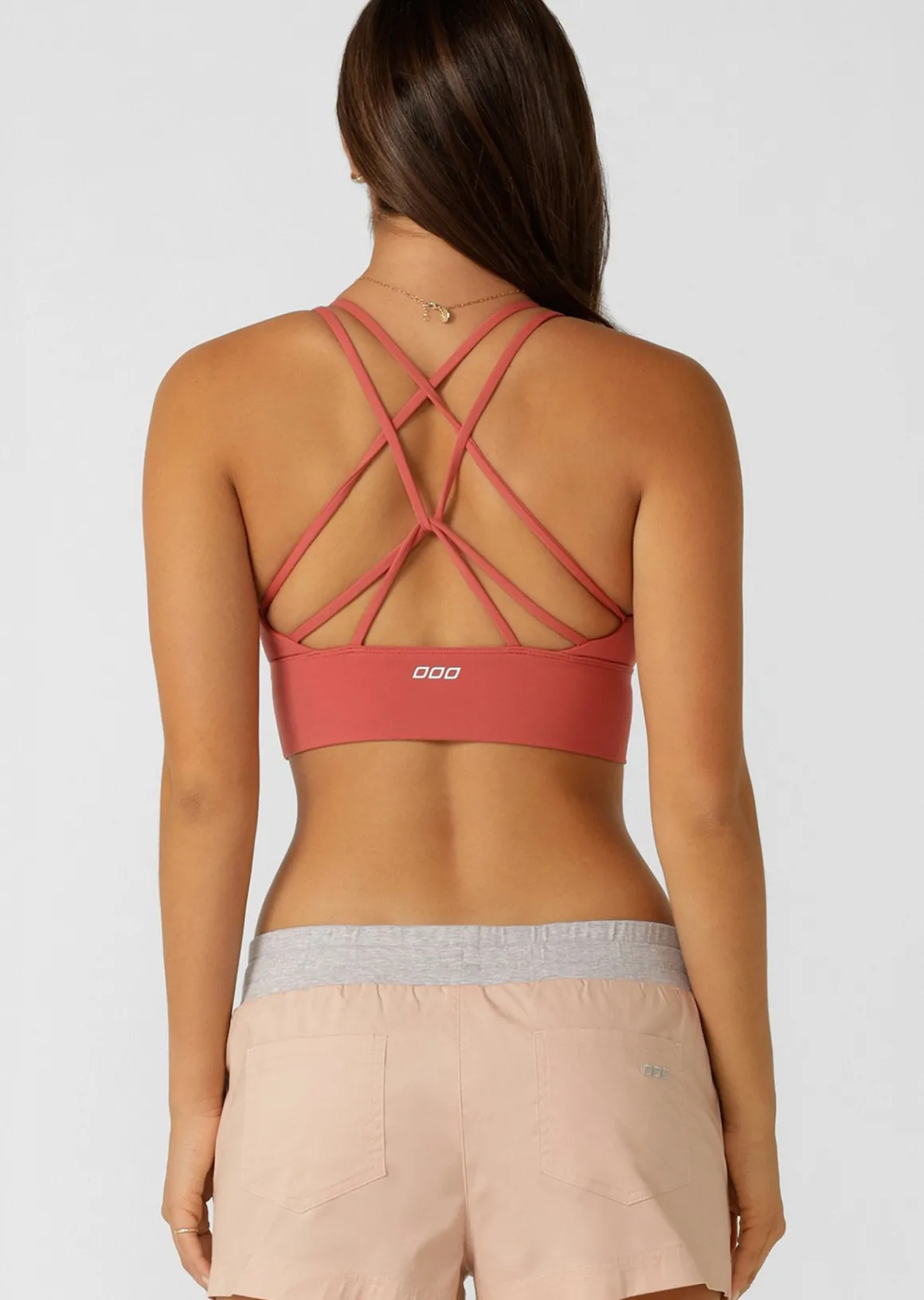 Lorna Jane Lotus Longline Sports Bra Earth Best