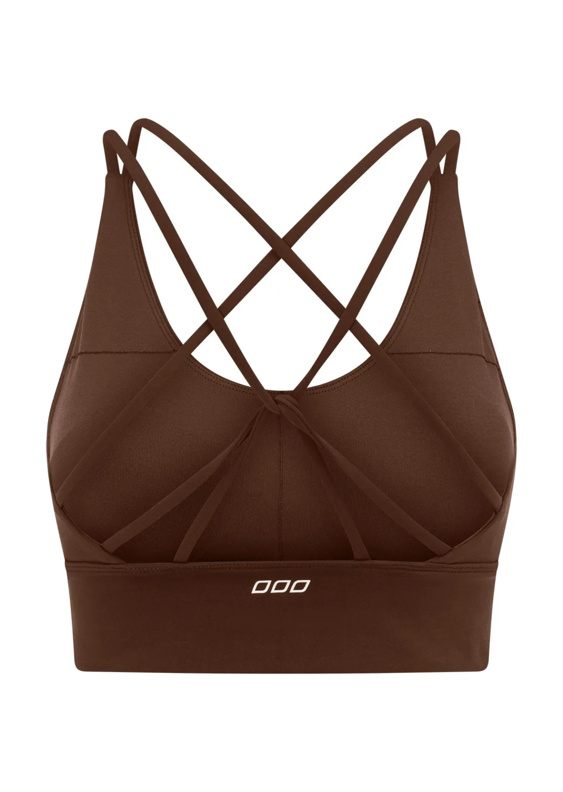 Lorna Jane Lotus Longline Sports Bra Espresso Clearance
