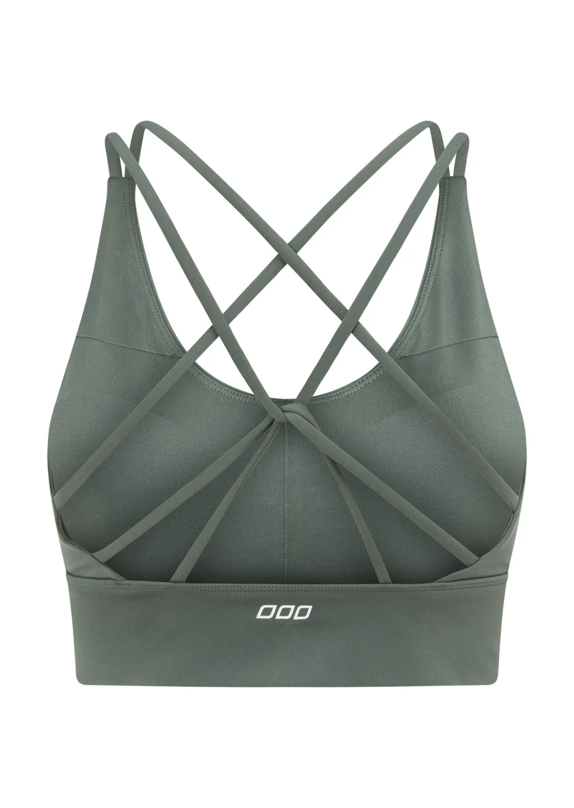 Lorna Jane Lotus Longline Sports Bra DarkMatcha Discount