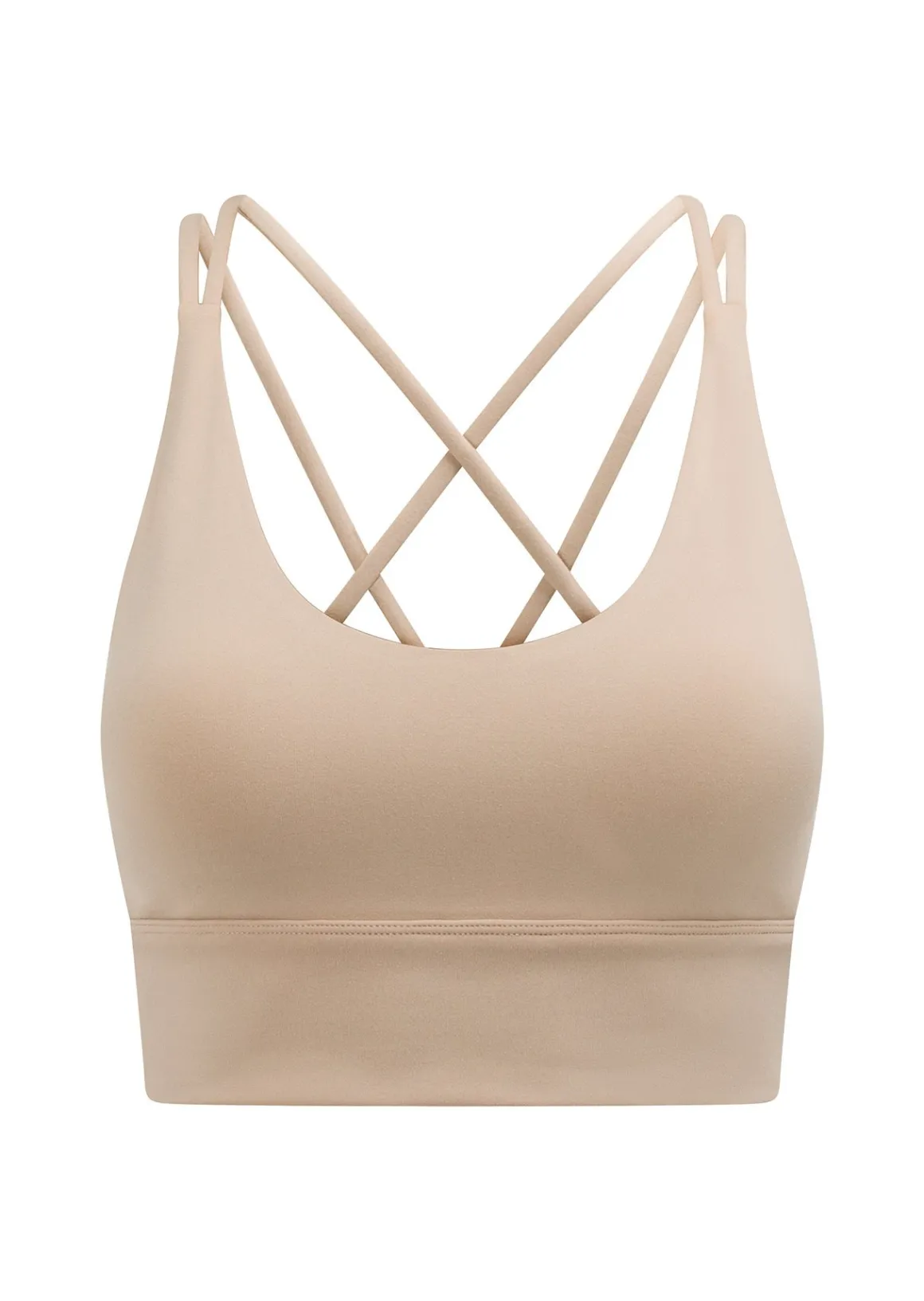 Lorna Jane Lotus Longline Sports Bra DarkOffWhite Hot