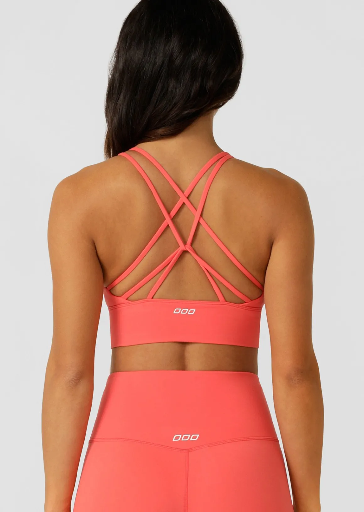 Lorna Jane Lotus Longline Sports Bra Strawberry Online