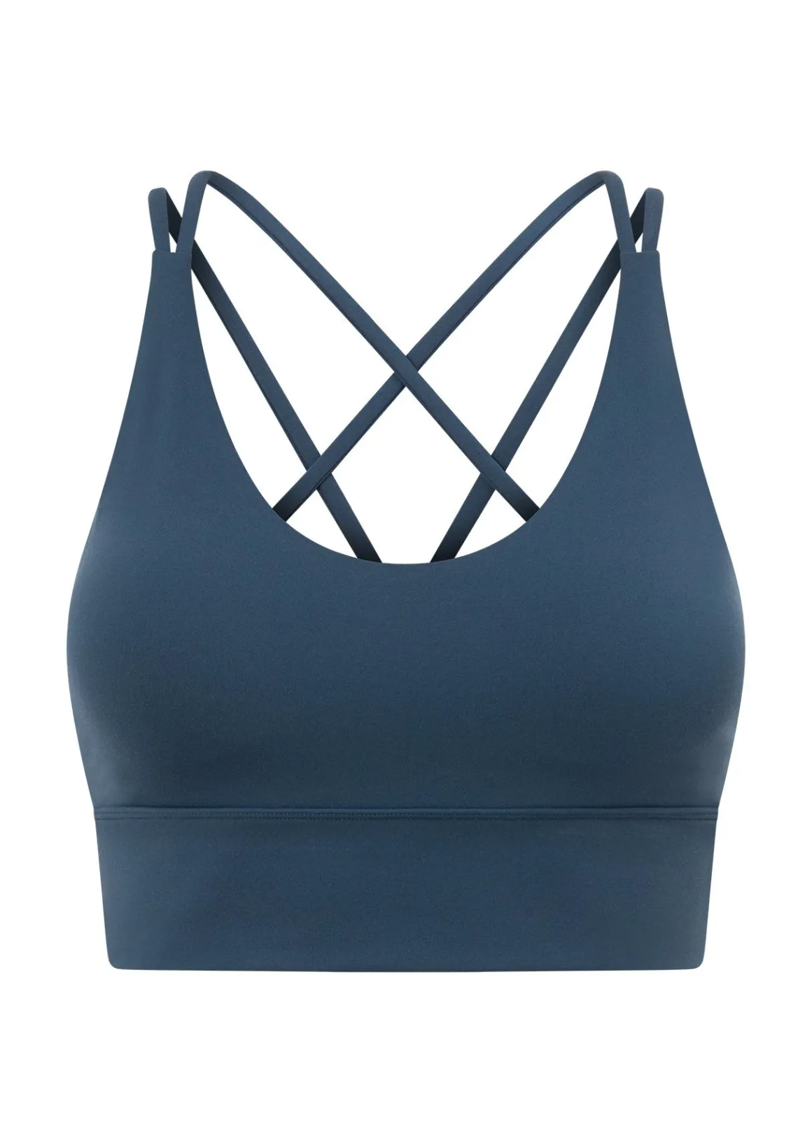 Lorna Jane Lotus Longline Sports Bra PaleIndigo