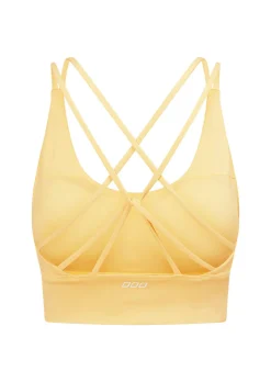 Lorna Jane Lotus Longline Sports Bra LemonCream Sale