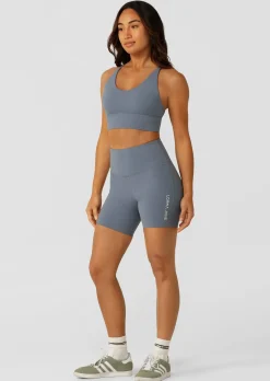 Lorna Jane Lotus Longline Sports Bra PowderGrey Discount