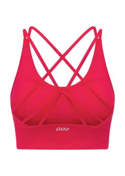 Lorna Jane Lotus Longline Sports Bra NeonRaspberry New
