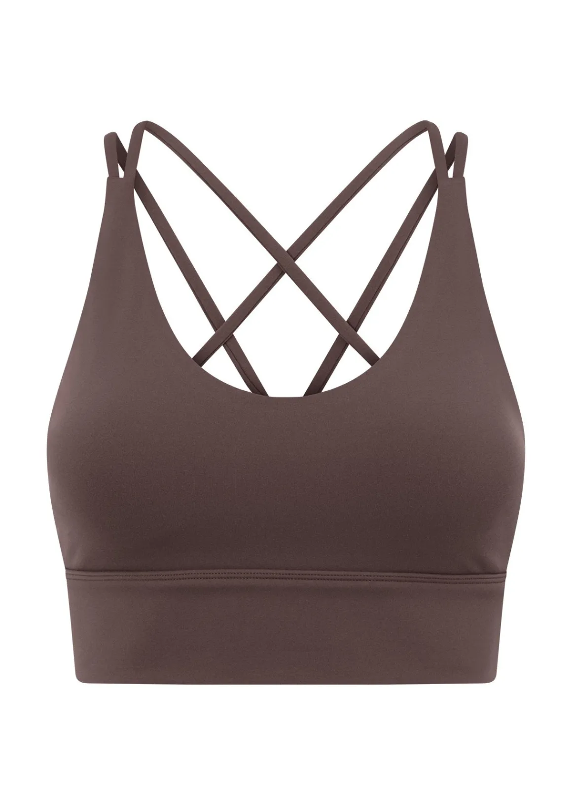 Lorna Jane Lotus Longline Sports Bra Stone Clearance