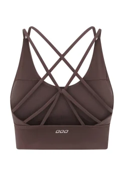 Lorna Jane Lotus Longline Sports Bra Stone Clearance
