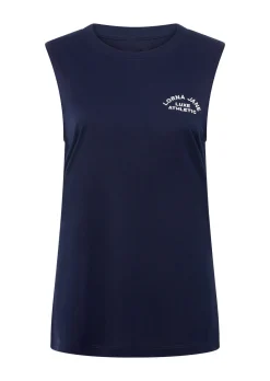 Lorna Jane Lotus Muscle Tank FrenchNavy Sale
