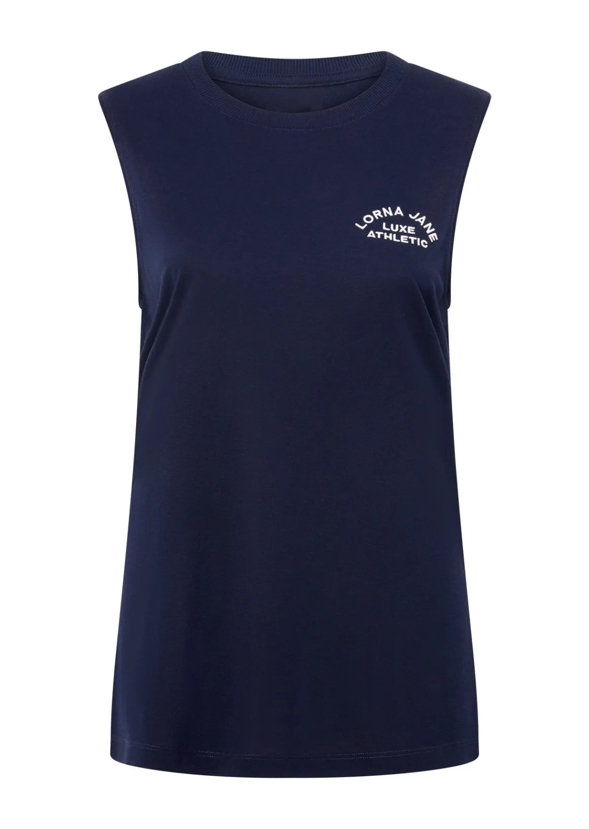 Lorna Jane Lotus Muscle Tank FrenchNavy Sale
