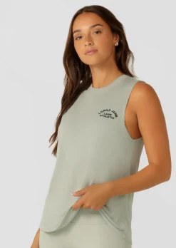 Lorna Jane Lotus Muscle Tank IcedMatcha
