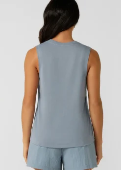 Lorna Jane Lotus Muscle Tank WashedOutBlue