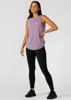 Lorna Jane Lotus Muscle Tank DustedViolet Online