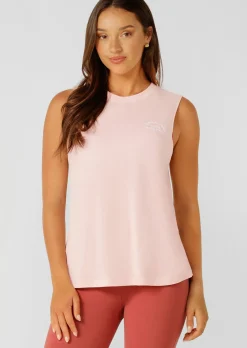 Lorna Jane Lotus Muscle Tank SunkissedPeach Sale