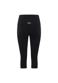 Lorna Jane Lotus No Chafe 3/4 Leggings Black New