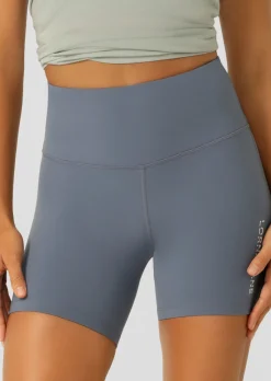 Lorna Jane Lotus No Chafe 16cm Bike Shorts PowderGrey Discount
