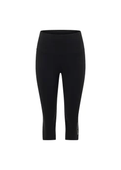 Lorna Jane Lotus No Chafe Phone Pocket 3/4 Leggings RecycledBlack Hot