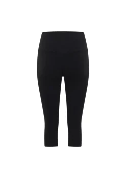 Lorna Jane Lotus No Chafe Phone Pocket 3/4 Leggings RecycledBlack Hot