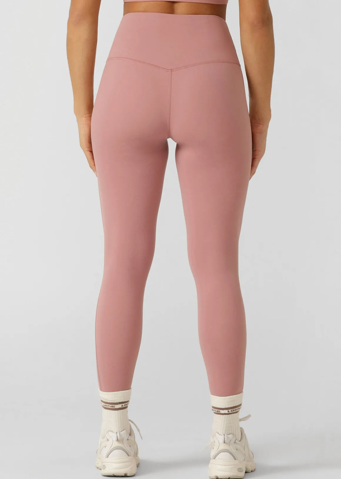 Lorna Jane Lotus No Chafe Phone Pocket Ankle Biter Leggings WildRose Discount
