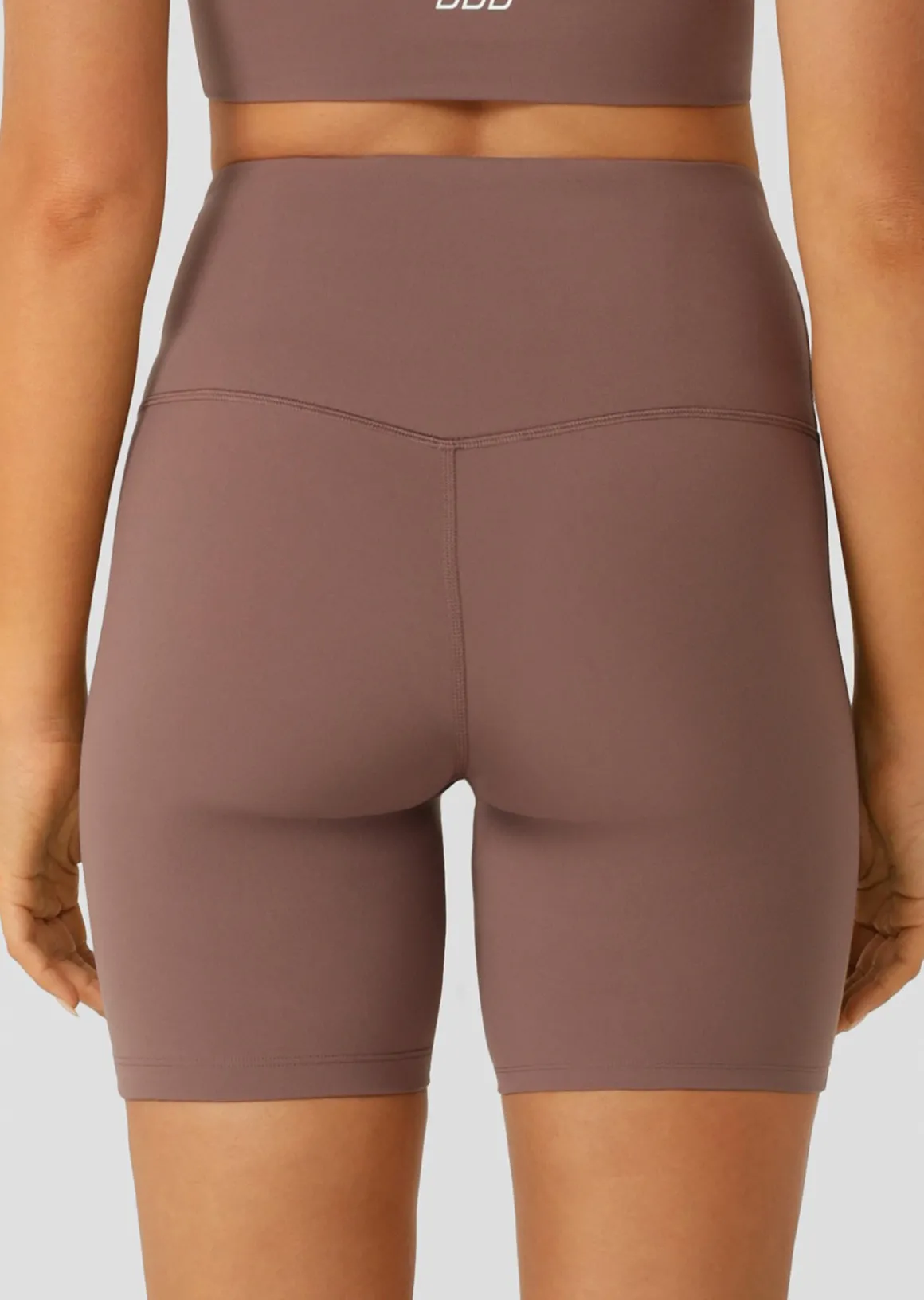 Lorna Jane Lotus No Chafe Phone Pocket 16cm Bike Shorts Stone Discount