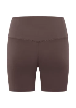 Lorna Jane Lotus No Chafe Phone Pocket 16cm Bike Shorts Stone Discount
