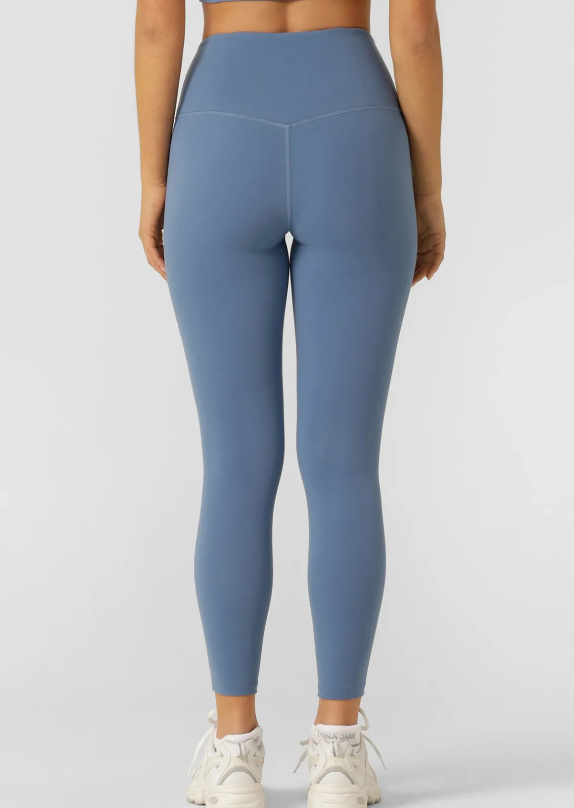Lorna Jane Lotus No Chafe Phone Pocket Ankle Biter Leggings MoonlightBlue Hot