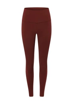 Lorna Jane Lotus No Chafe Phone Pocket Ankle Biter Leggings Merlot Sale