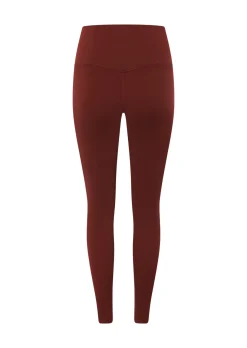 Lorna Jane Lotus No Chafe Phone Pocket Ankle Biter Leggings Merlot Sale