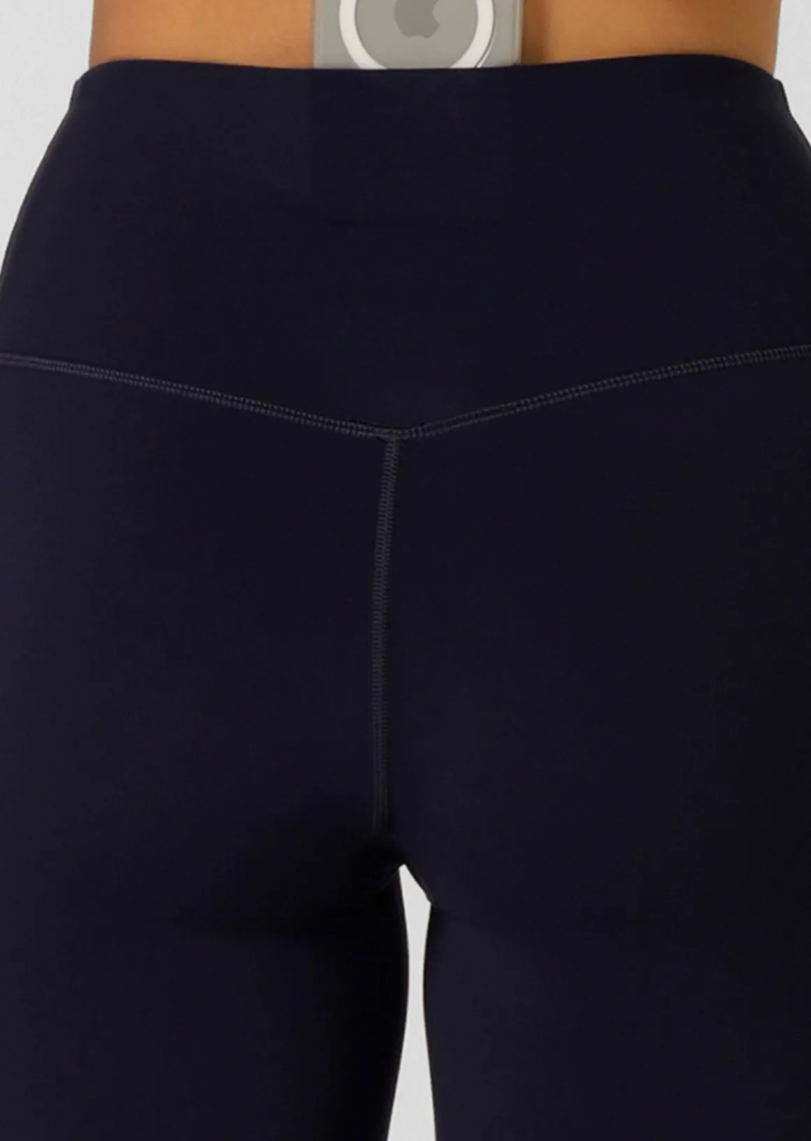 Lorna Jane Lotus No Chafe Phone Pocket Ankle Biter Leggings FrenchNavy Best
