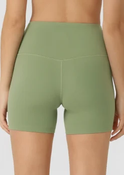 Lorna Jane Lotus No Chafe Phone Pocket 12cm Bike Shorts GreenGoodness Hot