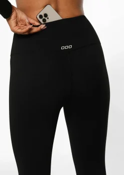 Lorna Jane Lotus Thermal No Chafe Full Length Leggings Black New