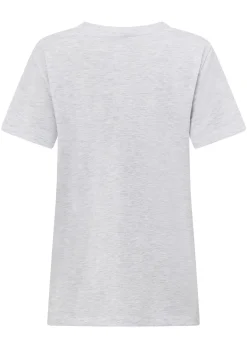 Lorna Jane Lotus T-Shirt LightGreyMarl Outlet