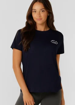 Lorna Jane Lotus T-Shirt FrenchNavy Discount
