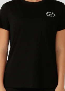 Lorna Jane Lotus T-Shirt Black Hot