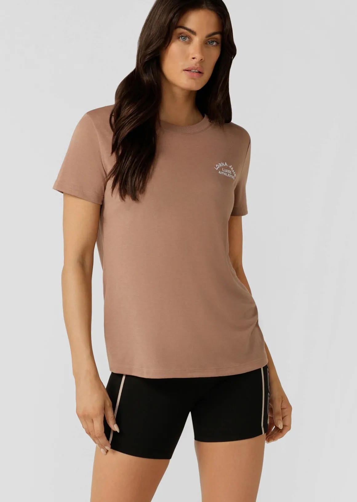 Lorna Jane Lotus T-Shirt Walnut Sale